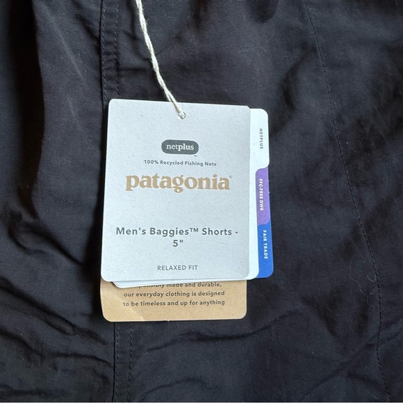 Patagonia Men's Baggies 5” Black Swim Shorts with nets XL NWT - Picture 5 of 10